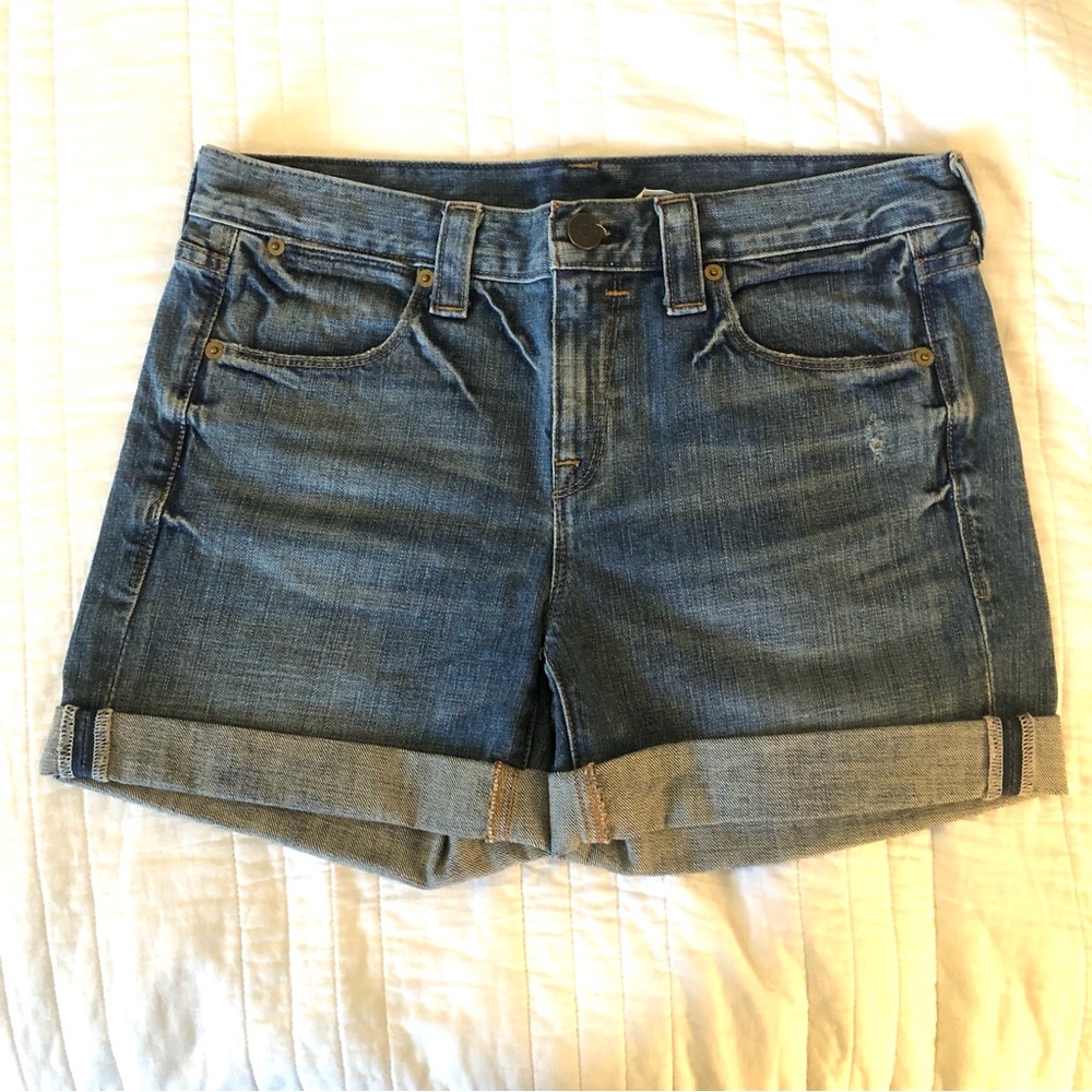 J. Crew Cuffed Denim Shorts. Size 25.